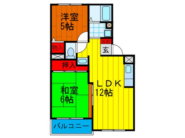 第５ア－バンコ－トの物件間取画像